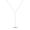 Thumbnail Image 1 of Beaded Lariat Necklace 14K Yellow Gold 13&quot; Adj.