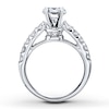 Thumbnail Image 2 of Previously Owned Diamond Ring Setting 3/4 carat tw Round 14K White Gold