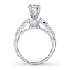 Thumbnail Image 1 of Previously Owned Diamond Engagement Ring Setting 3/4 ct tw Round Platinum