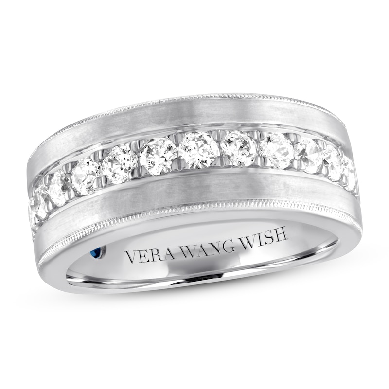 Main Image 1 of Previously Owned Vera Wang WISH Men's Ring 1 carat tw Diamonds 14K White Gold