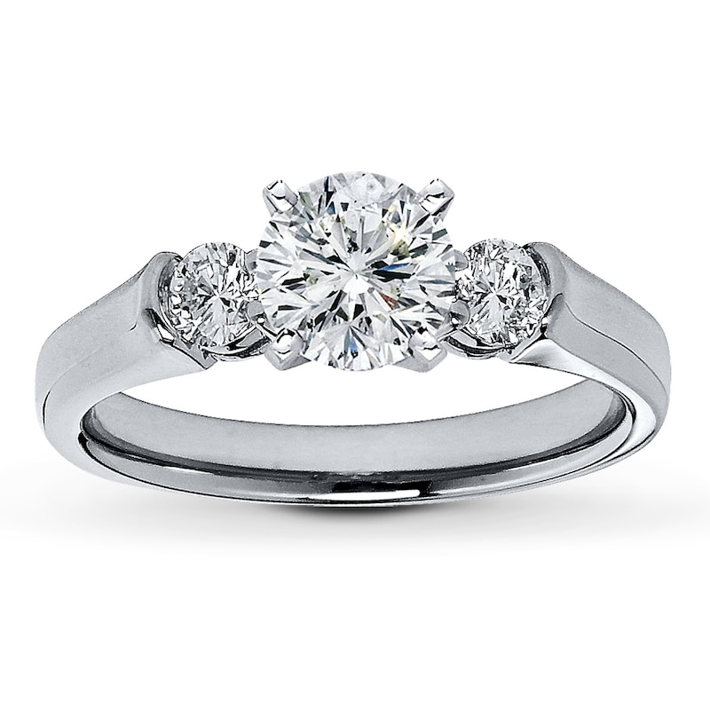 Main Image 3 of Previously Owned Diamond Ring Setting 1/4 ct tw Round-Cut 14K White Gold