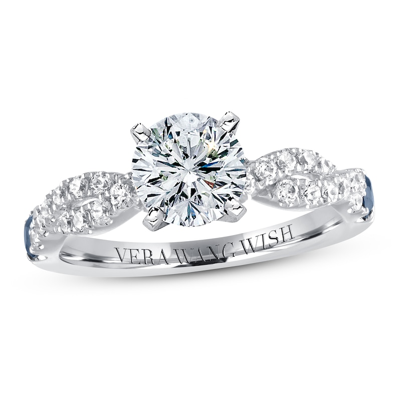 Main Image 3 of Previously Owned Vera Wang WISH Ring Setting 1/4 ct tw Diamonds 14K White Gold