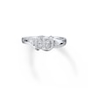 Thumbnail Image 4 of Previously Owned Diamond Promise Ring 1/3 ct tw Round 10K White Gold