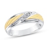 Thumbnail Image 1 of Previously Owned Men's Diamond Ring 1/10 ct tw Round 10K Two-Tone Gold