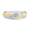 Thumbnail Image 3 of Previously Owned Men's Diamond Ring 1/10 ct tw Round 10K Two-Tone Gold