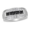 Thumbnail Image 1 of Previously Owned Men's Black Diamond Ring 1 ct tw Round 10K White Gold