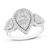 Thumbnail Image 0 of Previously Owned Diamond Ring 1 ct tw Round/Baguette14K White Gold