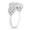 Thumbnail Image 1 of Previously Owned Diamond Ring 1 ct tw Round/Baguette14K White Gold