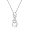 Thumbnail Image 1 of Previously Owned Diamond Infinity Necklace 1/10 carat tw Sterling Silver