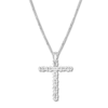 Thumbnail Image 4 of Previously Owned Diamond Cross Necklace 1-1/5 carat tw 14K White Gold