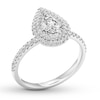 Thumbnail Image 4 of Previously Owned Diamond Engagement Ring 5/8 ct tw Pear-shaped 14K White Gold