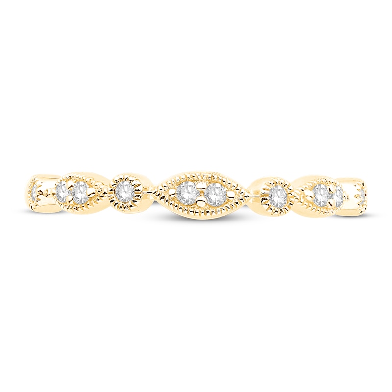 Main Image 3 of Previously Owned Diamond Anniversary Band 1/10 ct tw Round-cut 10K Yellow Gold