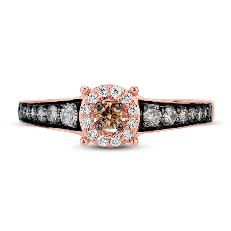 Main Image 4 of Previously Owned Le Vian Chocolate Diamonds 1/2 ct tw Ring 14K Strawberry Gold