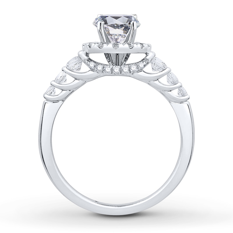 Main Image 2 of Previously Owned Diamond Engagement Ring Setting 5/8 ct tw 14K White Gold