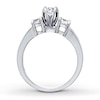 Thumbnail Image 2 of Previously Owned Three-Stone Diamond Ring 1 ct tw Round-Cut 14K White Gold