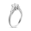 Thumbnail Image 2 of Previously Owned Diamond Engagement Ring 1-1/3 ct tw Cushion/Pear-shaped/Round 14K White Gold