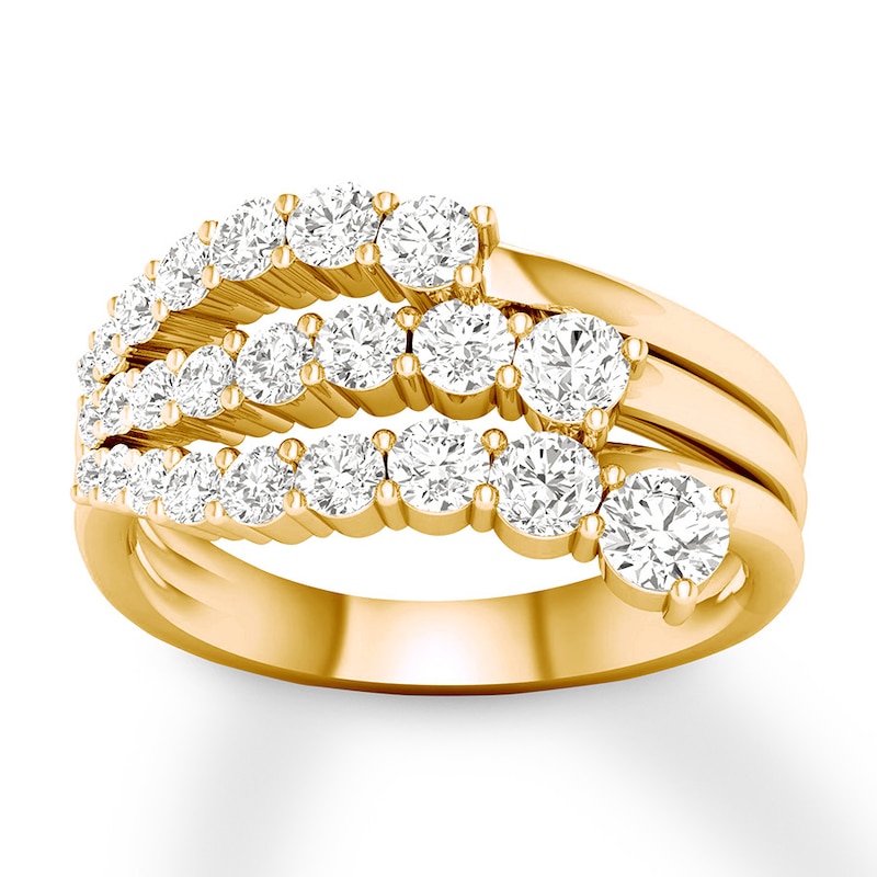 Previously Owned Diamond Ring 1-1/4 carat tw Round 14K Yellow Gold