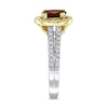 Thumbnail Image 3 of Previously Owned Natural Ruby Ring 1/3 ct tw Diamonds 14K Two-Tone Gold