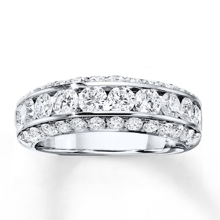 Previously Owned Diamond Anniversary Band 2 ct tw Round Ideal-cut 18K ...