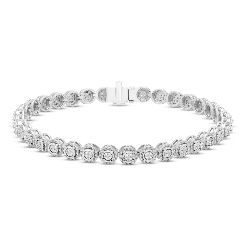 Previously Owned Diamond Tennis Bracelet 1/4 ct tw Round Sterling Silver