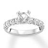 Thumbnail Image 1 of Previously Owned Diamond Ring Setting 3/4 carat tw Round 14K White Gold