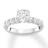 Thumbnail Image 4 of Previously Owned Diamond Ring Setting 3/4 carat tw Round 14K White Gold