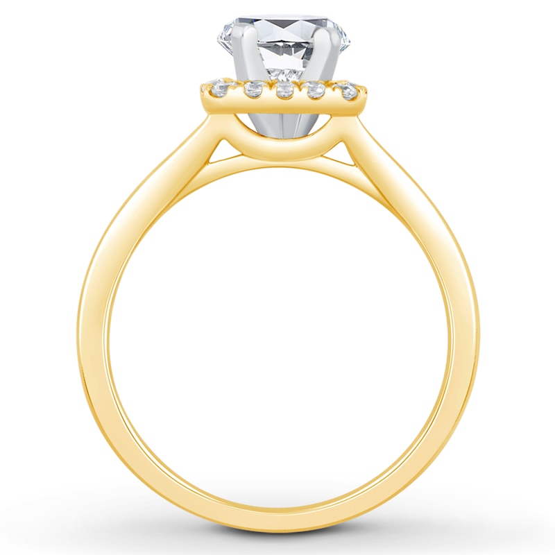 Main Image 2 of Previously Owned Diamond Engagement Ring Setting 1/2 ct tw Round 14K Yellow Gold