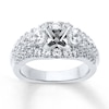 Thumbnail Image 0 of Previously Owned Diamond Engagement Ring Setting 1-3/8 ct tw Round 18K White Gold