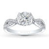 Thumbnail Image 2 of Previously Owned Natalie K Ring Setting 1/3 ct tw Diamonds 14K White Gold