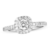 Thumbnail Image 1 of Previously Owned Diamond Engagement Ring 1/2 ct tw Round-cut 14K White Gold