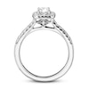 Thumbnail Image 3 of Previously Owned Diamond Engagement Ring 1/2 ct tw Round-cut 14K White Gold