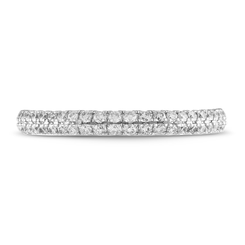 Main Image 3 of Previously Owned Vera Wang WISH Diamond Anniversary Ring 3/8 ct tw Round 14K White Gold