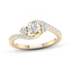 Thumbnail Image 1 of Previously Owned Diamond 3-Stone Ring 3/4 ct tw Round 10K Yellow Gold