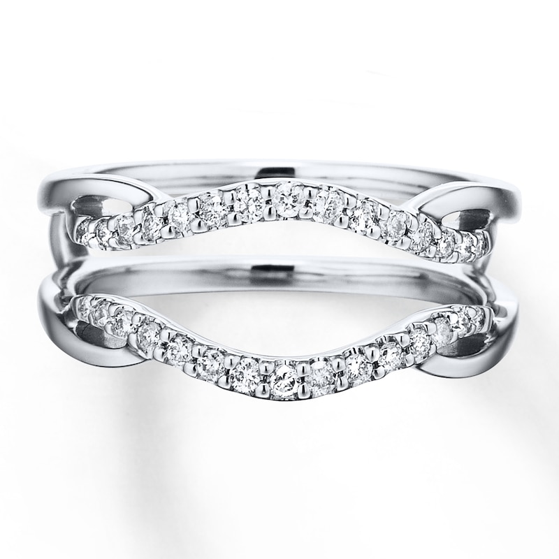 Main Image 4 of Previously Owned Diamond Enhancer Ring 1/5 ct tw Round-cut 14K White Gold