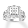 Thumbnail Image 1 of Previously Owned Diamond Engagement Ring 2 ct tw Princess-cut 14K White Gold