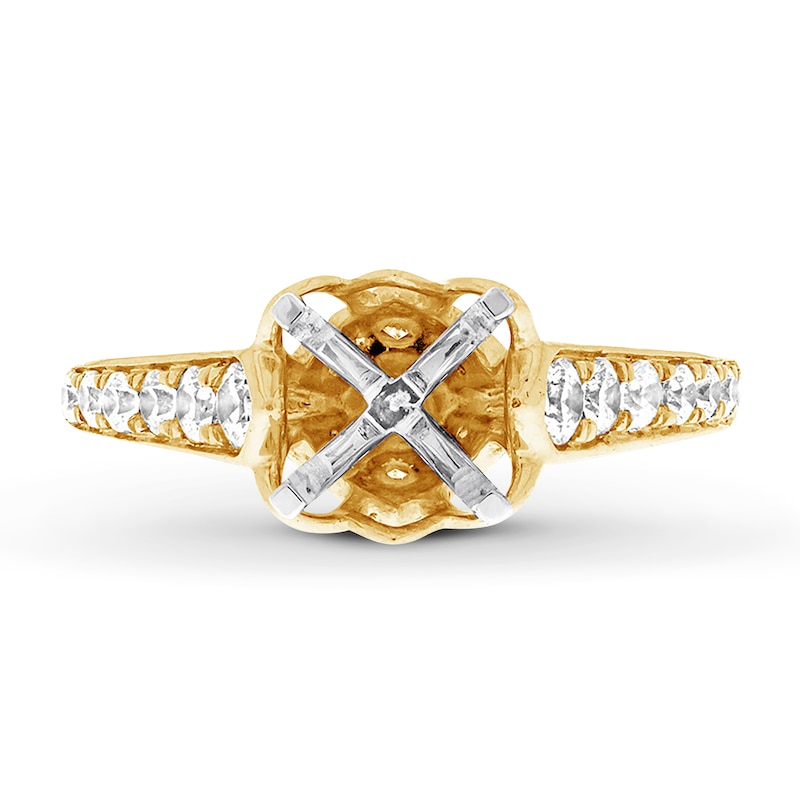 Main Image 1 of Previously Owned Diamond Ring Setting 5/8 carat tw Round 14K Yellow Gold