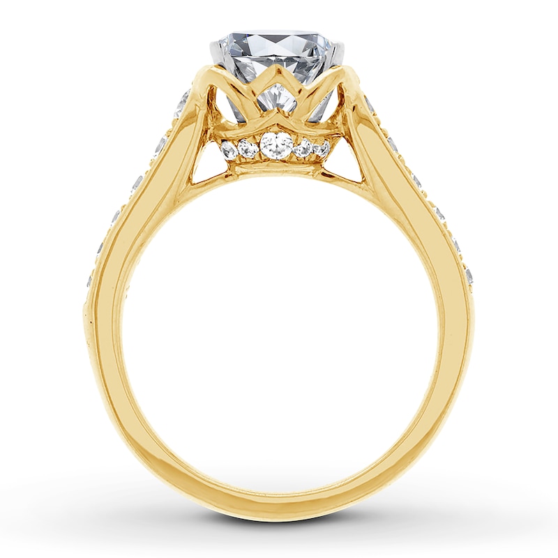 Main Image 2 of Previously Owned Diamond Ring Setting 5/8 carat tw Round 14K Yellow Gold