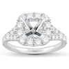 Thumbnail Image 1 of Previously Owned Diamond Engagement Ring Setting 1-1/5 ct tw Round Platinum