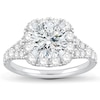 Thumbnail Image 3 of Previously Owned Diamond Engagement Ring Setting 1-1/5 ct tw Round Platinum