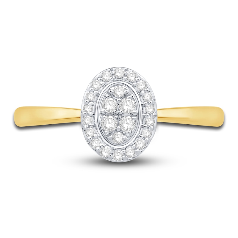 Main Image 3 of Diamond Promise Ring 1/6 ct tw Round 10K Yellow Gold