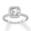 Thumbnail Image 1 of Previously Owned Diamond Ring Setting 3/8 carat tw Round 14K White Gold