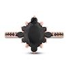 Thumbnail Image 2 of Previously Owned Pnina Tornai Black Diamond Engagement Ring 3 ct tw Oval/Round /Marquise 14K Rose Gold