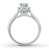 Thumbnail Image 1 of Previously Owned Diamond Ring Setting 1/4 carat tw Round-cut 14K White Gold