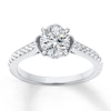 Thumbnail Image 2 of Previously Owned Diamond Ring Setting 1/4 carat tw Round-cut 14K White Gold