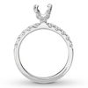 Thumbnail Image 1 of Previously Owned Diamond Engagement Ring Setting 5/8 ct tw Round 14K White Gold