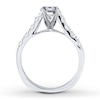 Thumbnail Image 1 of Previously Owned Diamond Engagement Ring Setting 5/8 ct tw Round 18K White Gold