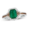 Thumbnail Image 0 of Previously Owned Le Vian Natural Emerald Ring 3/8 ct tw Diamonds 14K Vanilla Gold