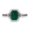 Thumbnail Image 3 of Previously Owned Le Vian Natural Emerald Ring 3/8 ct tw Diamonds 14K Vanilla Gold