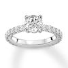 Thumbnail Image 3 of Previously Owned Diamond Ring Setting 3/4 carat tw Round 14K White Gold