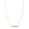 Thumbnail Image 1 of Semi-Solid 50/50 Paperclip Chain Necklace 14K Yellow Gold